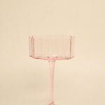 Bloom Wavy Pink Cocktail Glass