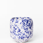 Blue Splash Glazed Ceramic Soy Wax Candle