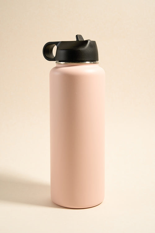 pink water bottle