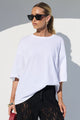 Boyfriend White Oversized Tee