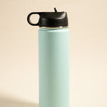 blue water bottle