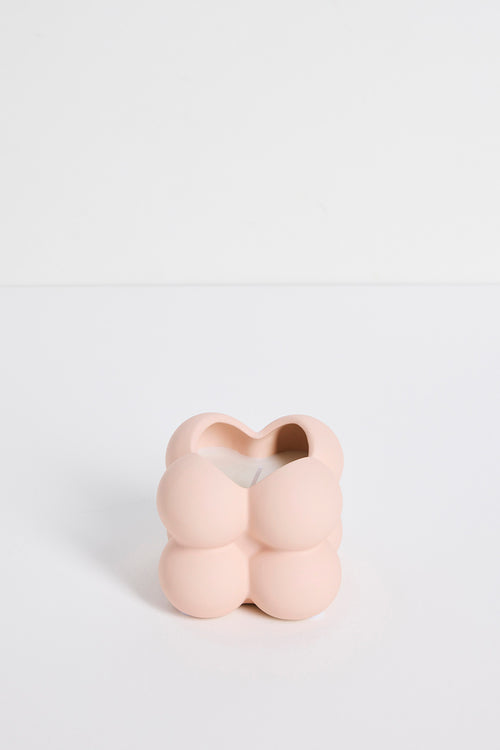 pink bubble cube candle
