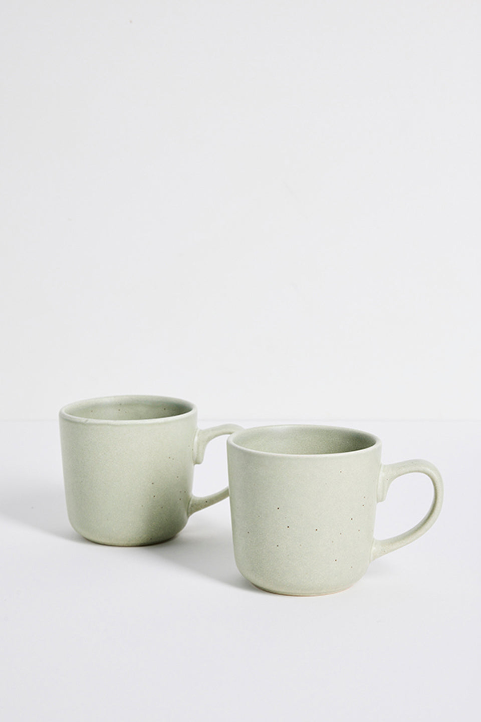 Shop Caffeine Fix Green Speckle Pack 2 Mugs | Flo & Frankie
