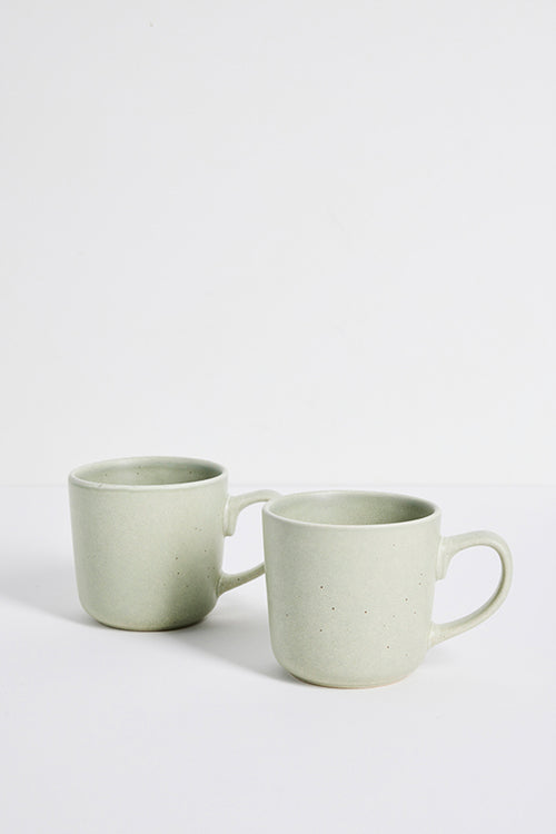 green mug set