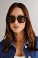 Caliente Black Gold Arms Khaki Lens Sunglasses