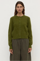 Carina Grove Green Merino Wool Cardigan