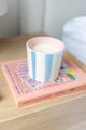 Carnival Blue Stripe Lemon & Lavender 235g Soy Wax Candle