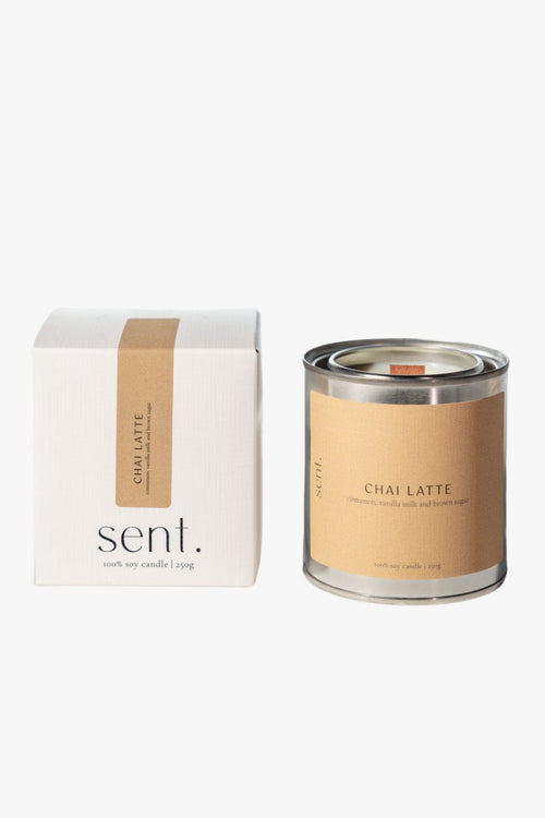 Chai Latte 250g Soy Candle HW Fragrance - Candle, Diffuser, Room Spray, Oil Sent Studio   