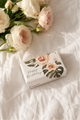 Rose + Leaves White Happy Birthday Soap