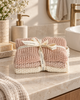 Textured Lavette Set of 3 Petal Wash Cloths