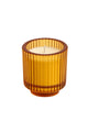 Seaside Orange Ribbed 130g Glass Soy Wax Candle