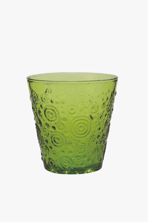 Circles Lime Green Glass