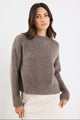 Cocoon Mocha Relaxed Knit Mock Neck Jumper