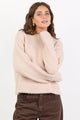 Cocoon Stone Relaxed Knit Mock Neck Jumper