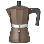 Nero Stovetop Espresso Maker 6 Cup 16x19cm in Chocolate