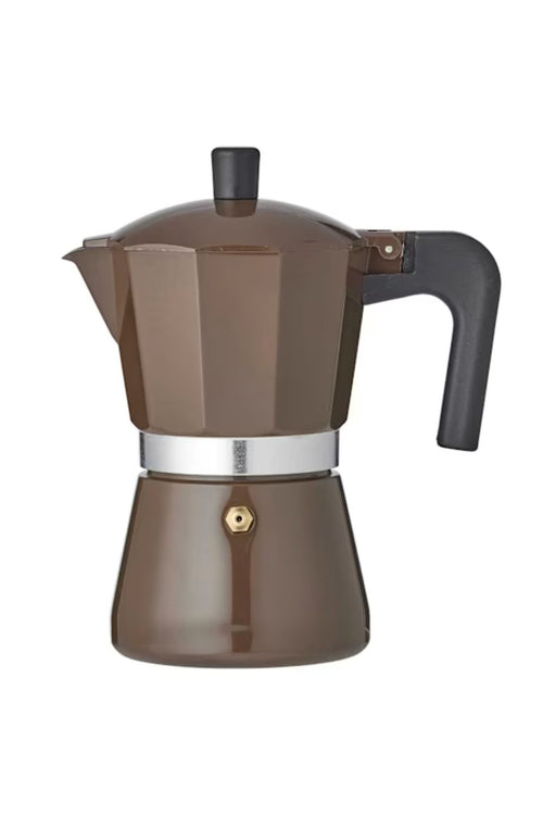 Nero Stovetop Espresso Maker 6 Cup 16x19cm in Chocolate
