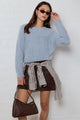 Timeless Chocolate Faux Suede Mini Skirt