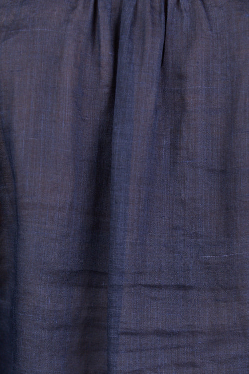 Close-up of a blue fabric texture