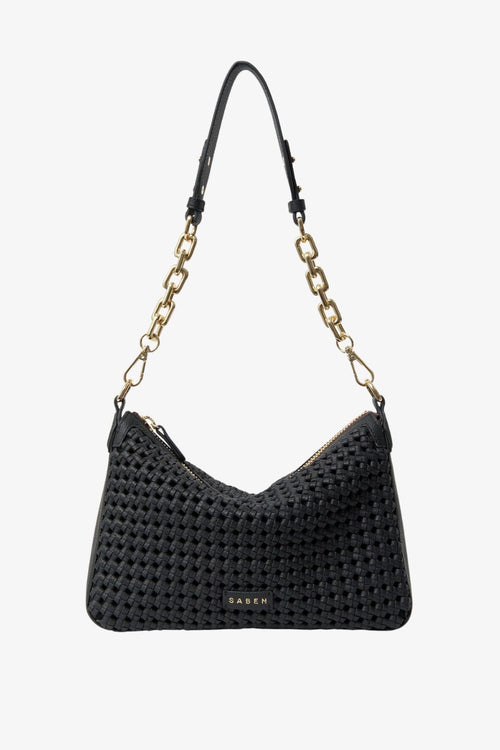 black shoulder handbag