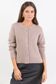 Daydream Mushroom Crewneck Rib Fluffy Cardigan