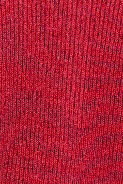 Close-up of red fabric texture