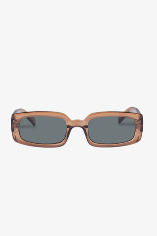 Dynamite Tobacco Rectangle Khaki Mono Lens Sunglasses ACC Glasses - Sunglasses Le Specs   