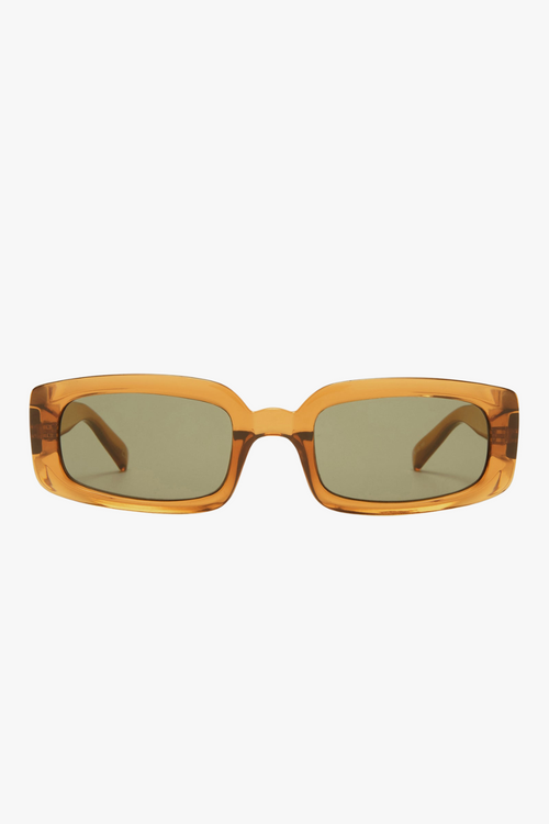 Rectangle Tobacco Brown Sunglasses