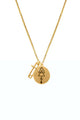 Earth Energy Charm Gold Necklace