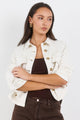Echo Ecru Patch Pocket Denim Jacket