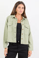 Echo Khaki Patch Pocket Denim Jacket