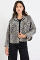 Echo Leopard Print Patch Pocket Denim Jacket