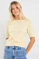 Edition Lemon Crewneck Cashmere Blend Knit Tee