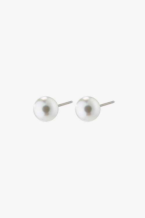 pearl stud earrings