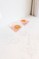Fiesta Pink Swirl Stripe Martini Glass