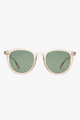 Fire Starter Round Clear Stone Khaki Polarised Lens Sunglasses