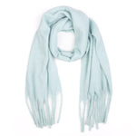 Blue scarf on a white background