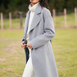 Geneva Charcoal Belted Coat