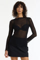 Gigi Black Eclipse Lace LS Top