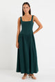 Gilded Forest Sleeveless Square Neck Maxi Dress