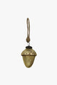 Glass  Acorn 7cm Gold Hanging Decoration