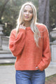 Neve Citrus Orange Wool Blend Crew Jumper