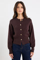 Hallmark Chocolate Crewneck Cardigan