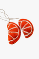 Hanging Felt Orange Slice Xmas Decoration