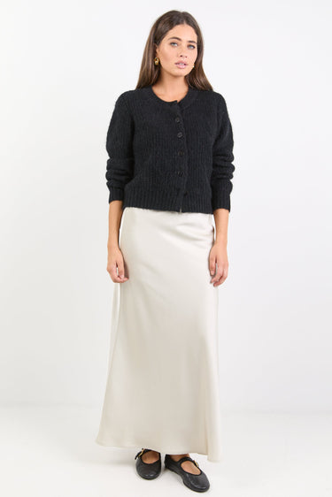 Prodigy Pearl Satin Bias Maxi Skirt