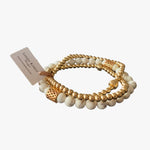 gold layered beaded bracelet