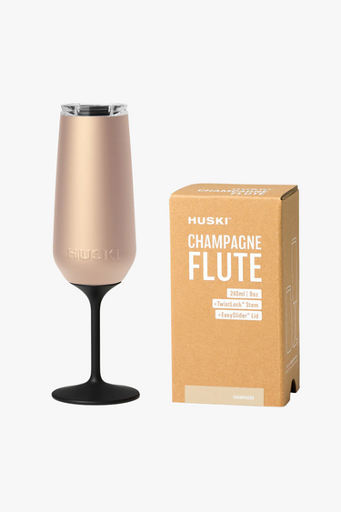 huski champagne flute glass