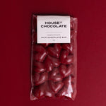 Hazelnut Gianduja Red Heart Milk Chocolate Bar
