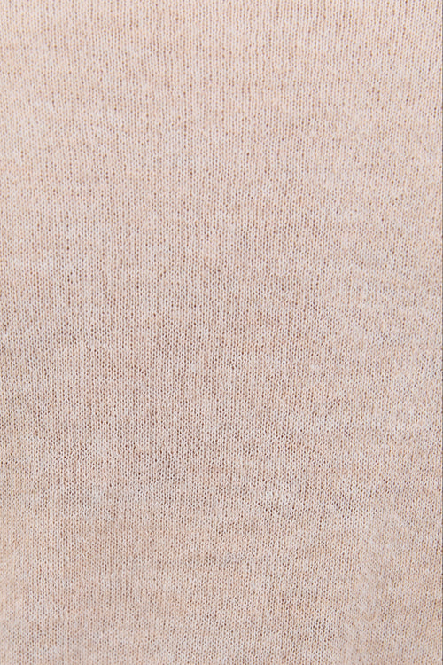 Close-up of beige fabric texture
