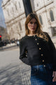 Imprint Black Soft Knit Crewneck Cardigan