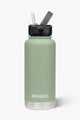 Insulated Eucalypt Green 950ml with Straw Lid Bottle